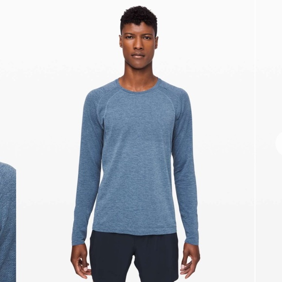 Lululemon Metal Vent Tech Long Sleeve 2.0 in Midnight Shadow / Tempest Blue - Picture 1 of 6